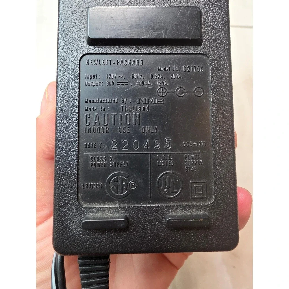 HP Hewlett-Packard C2175A AC Adapter Power Supply 30V 400mA‎ 9100-5124 E1